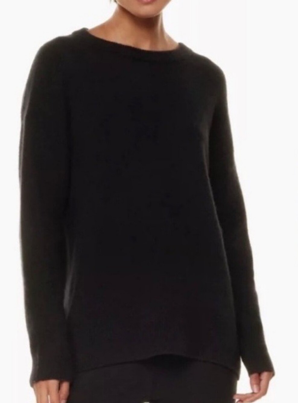 The Group By Babaton Thurlow Alpaca Wool Blend Black Sweater Woman Small Cozy